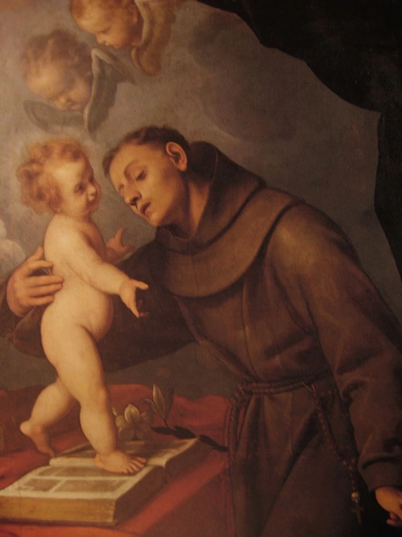 S.Antonio da Padova con il Bambin Gesù, Chiesa S.Giovanni, Villa d'Ogna, Bergamo